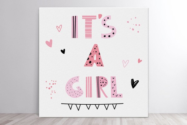 Πίνακας καμβάς IT'S A GIRL!