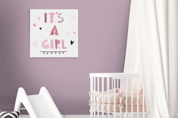 Πίνακας καμβάς IT'S A GIRL!