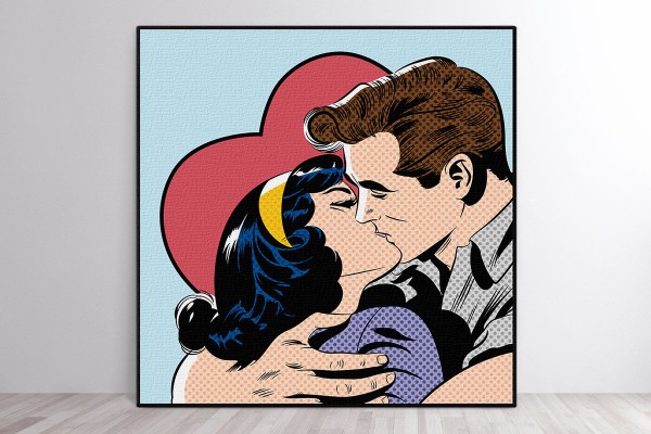 Πίνακας καμβάς POP ART ΦΙΛΙ