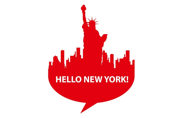Αυτοκόλλητο τοίχου HELLO NEW YORK