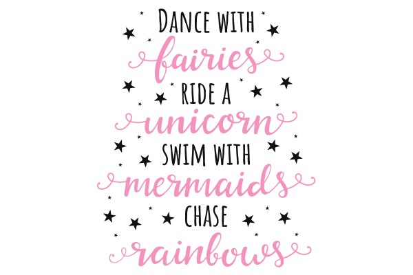 DANCE...RIDE..SWIM...CHASE..