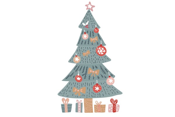 Αυτοκόλλητο ΧΡΙΣΤΟΥΓΕΝΝΙΑΤΙΚΟ ΔΕΝΤΡΑΚΙ ΜΕ ΔΩΡΑ